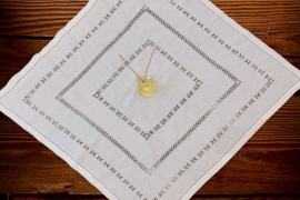 Square table cloth - Daisy jour (size 90 cm)